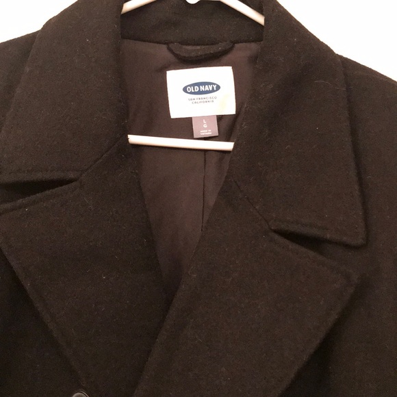 Black wool coat - Picture 2 of 3
